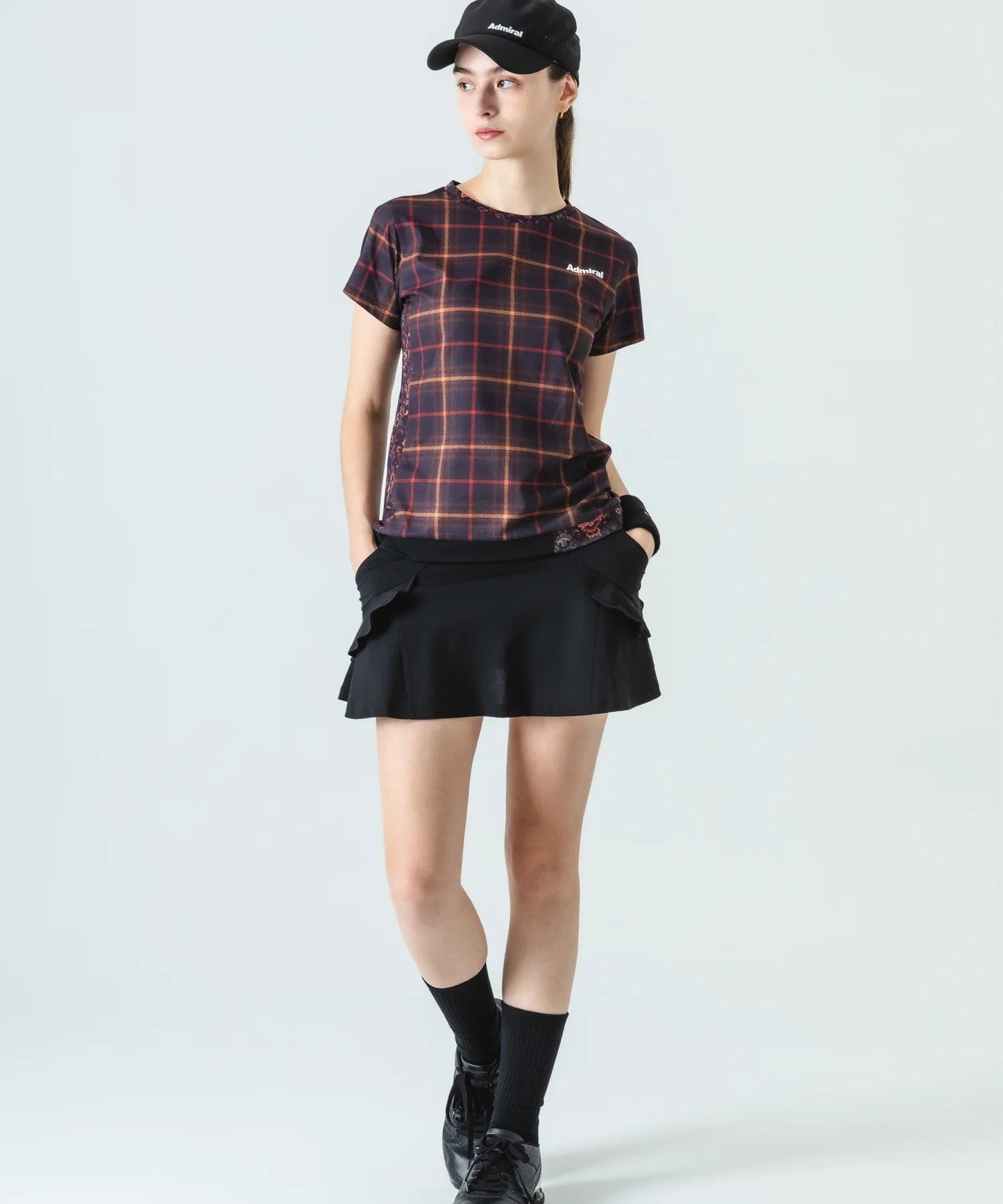 アシメブロッキングアソートグラフィックTEE