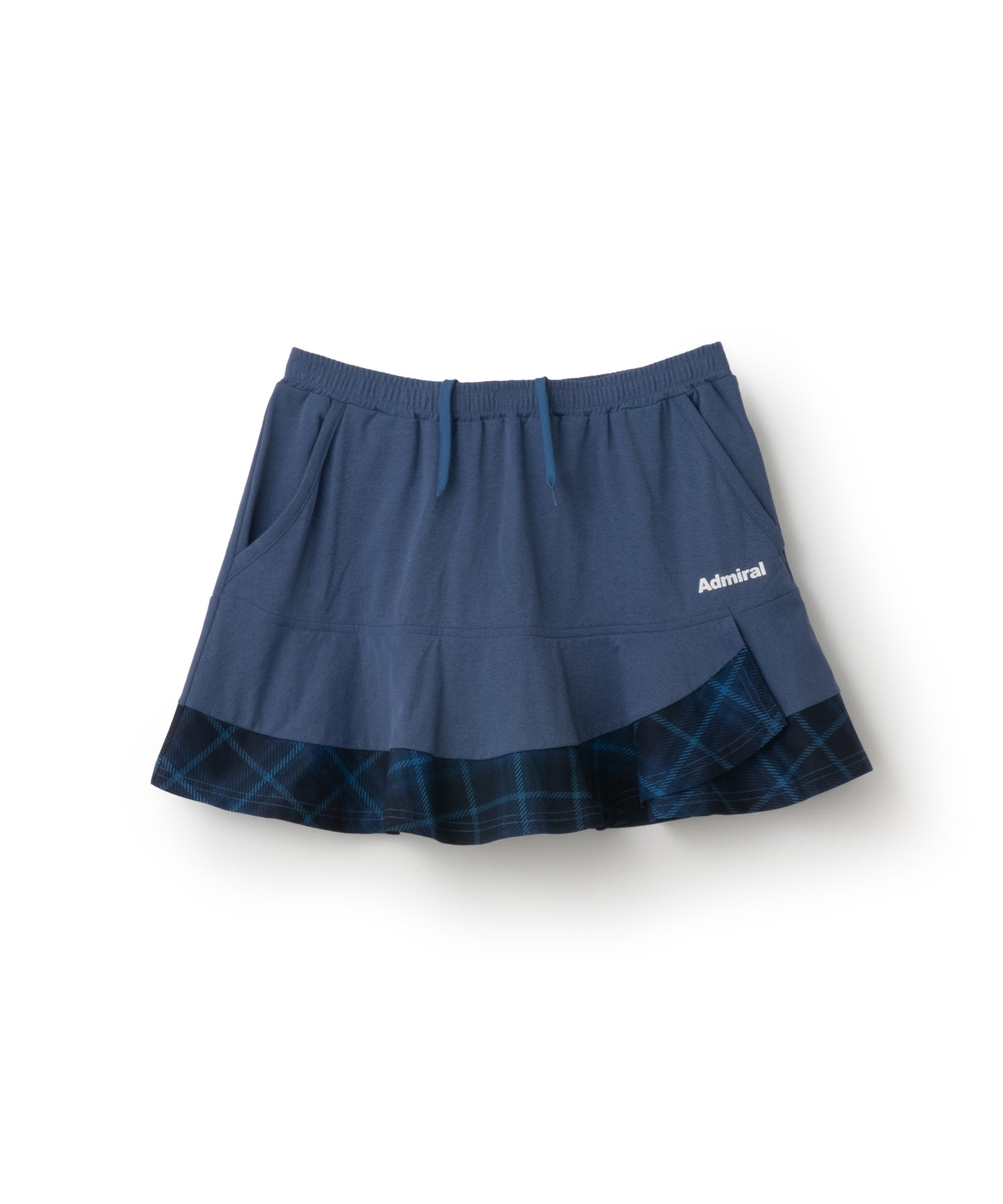 アシメレイヤードチェックフレアスコート