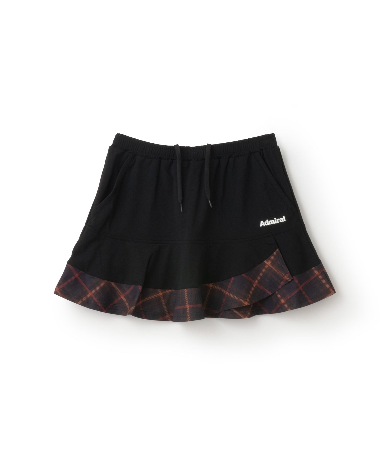 アシメレイヤードチェックフレアスコート
