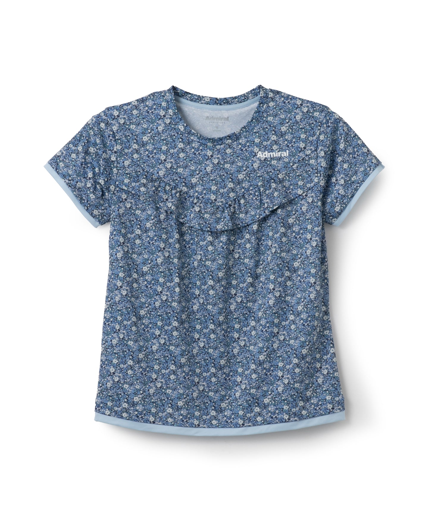 フラワープリントギャザー TEE