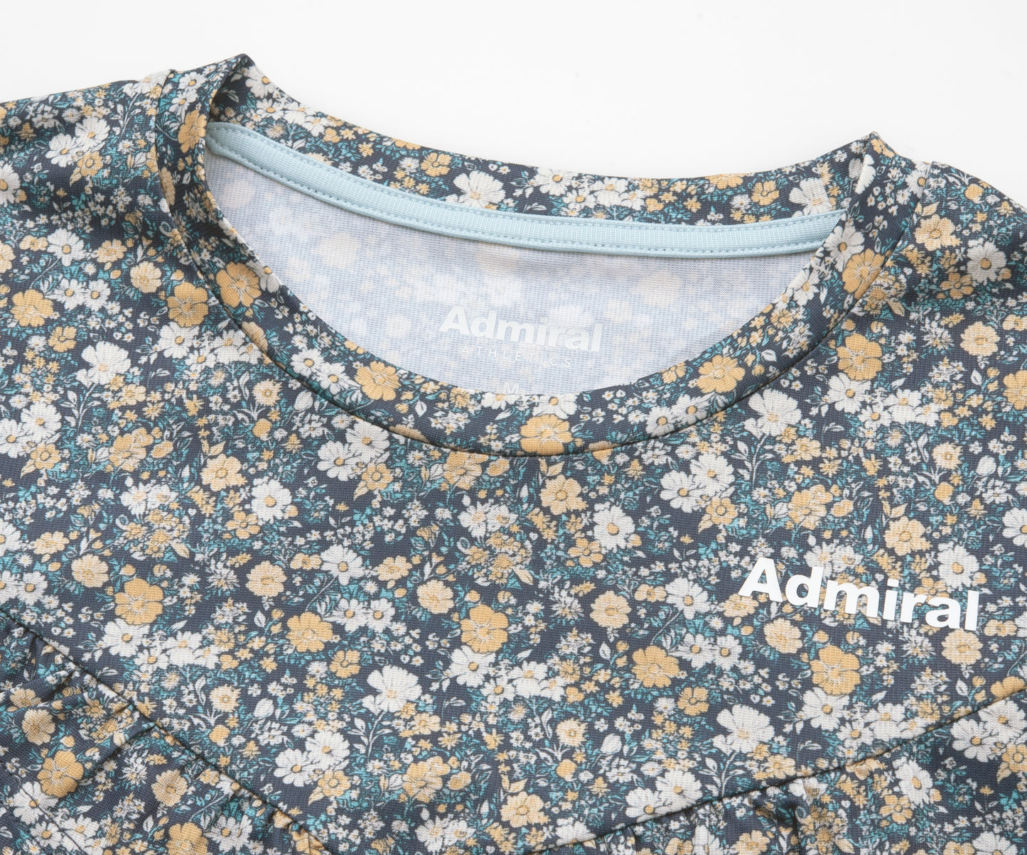 フラワープリントギャザー TEE