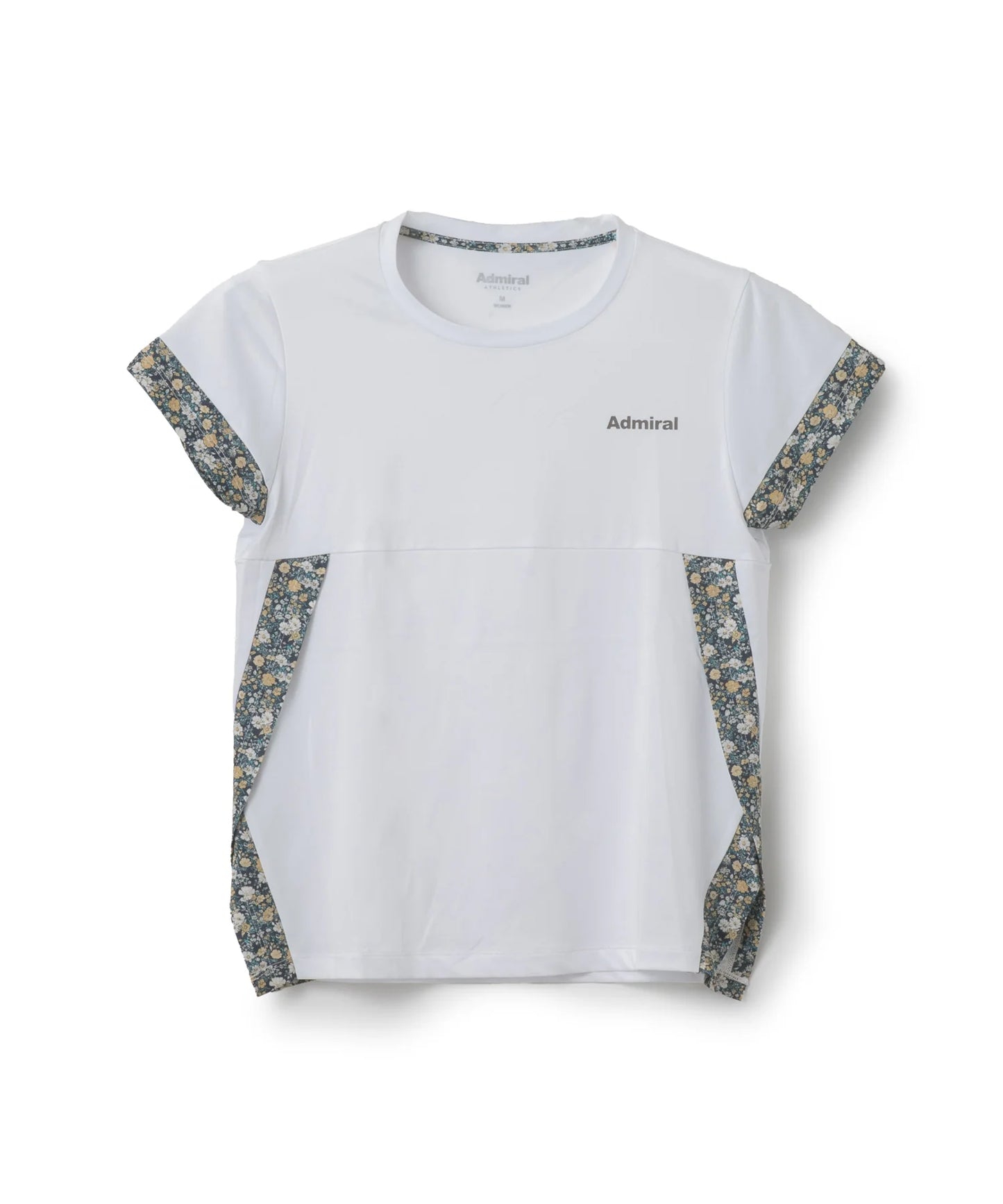 フラワープリントサイドスリット TEE