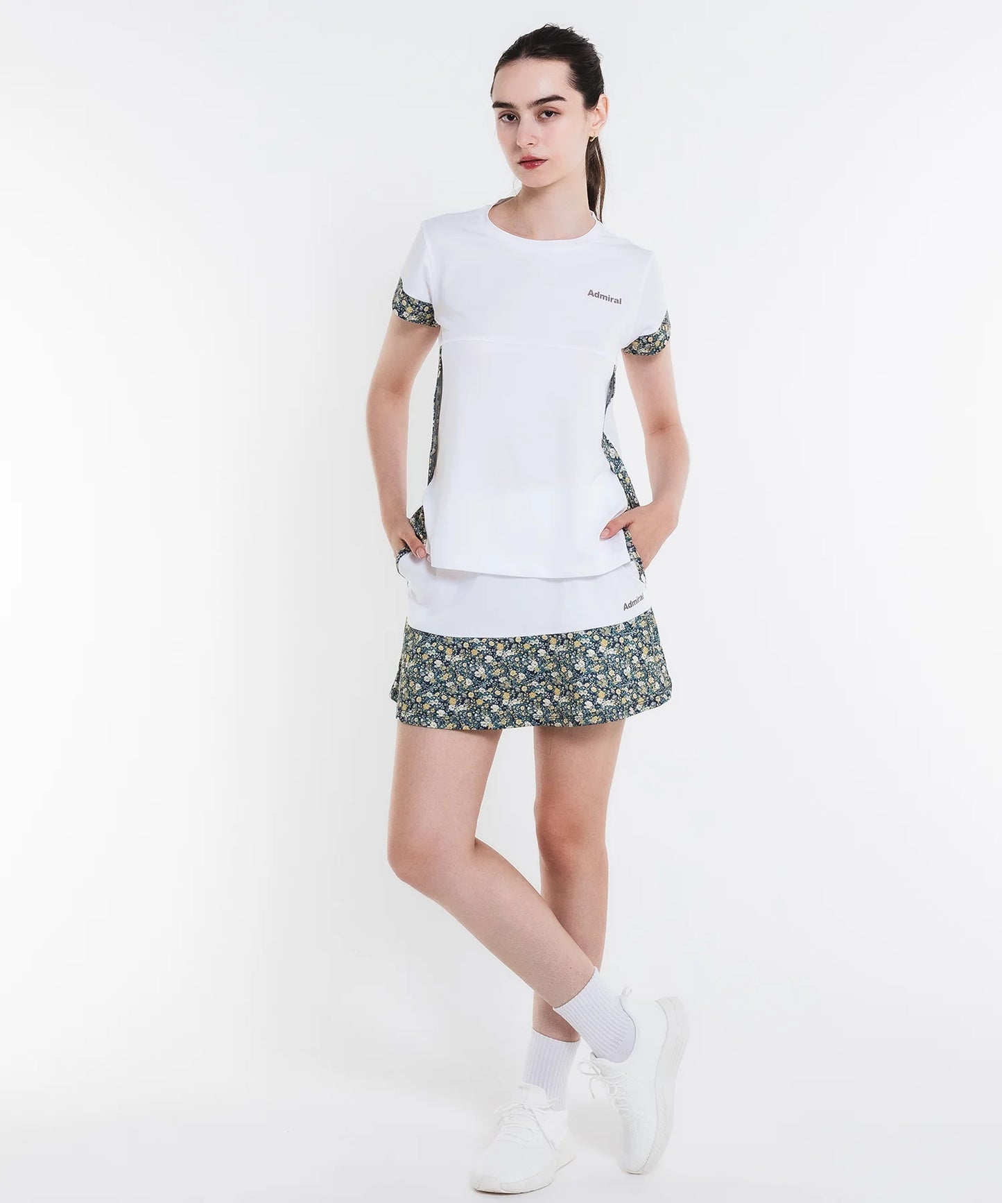 フラワープリントフレアスコート