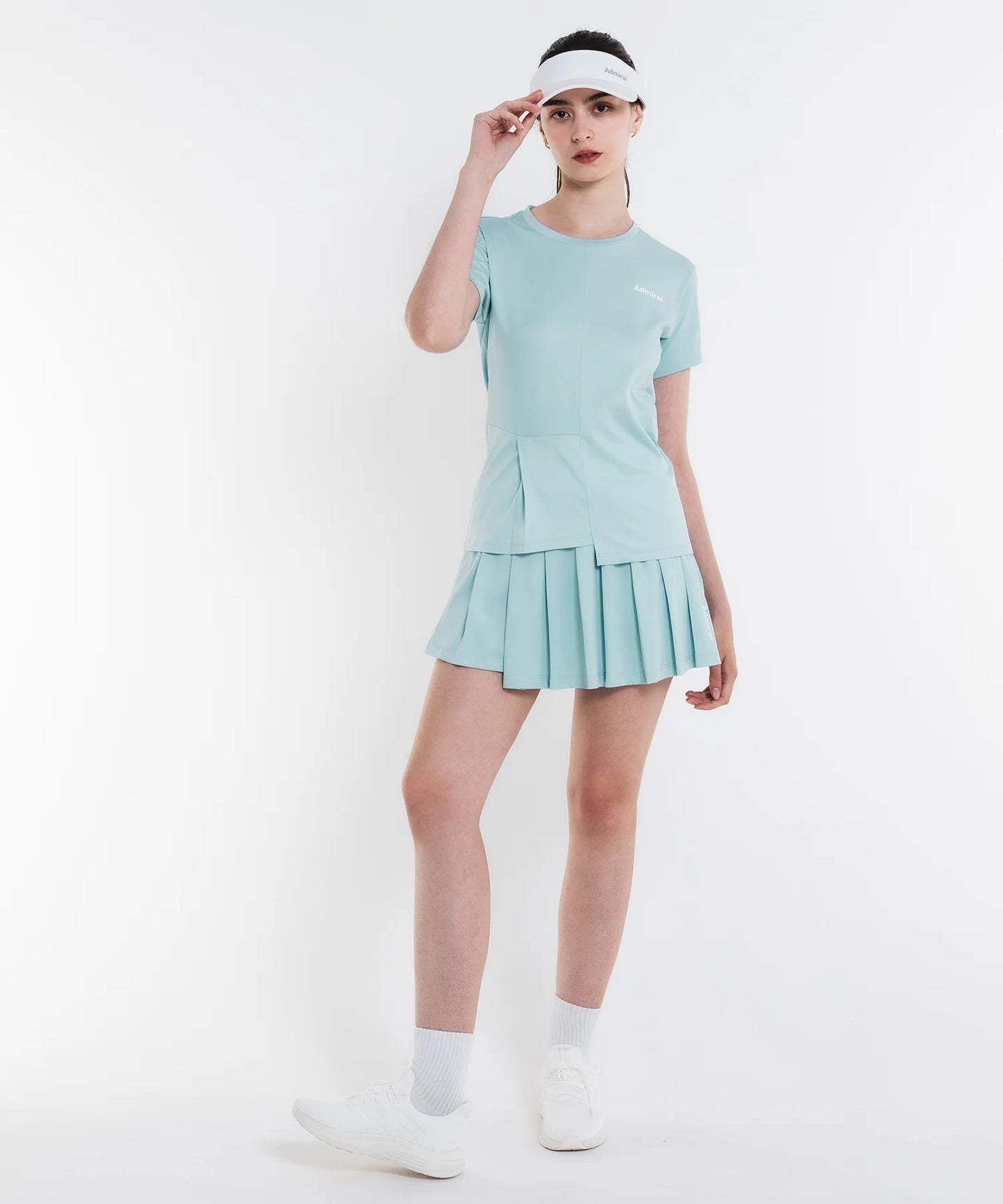 アシメヘムプリーツスコート