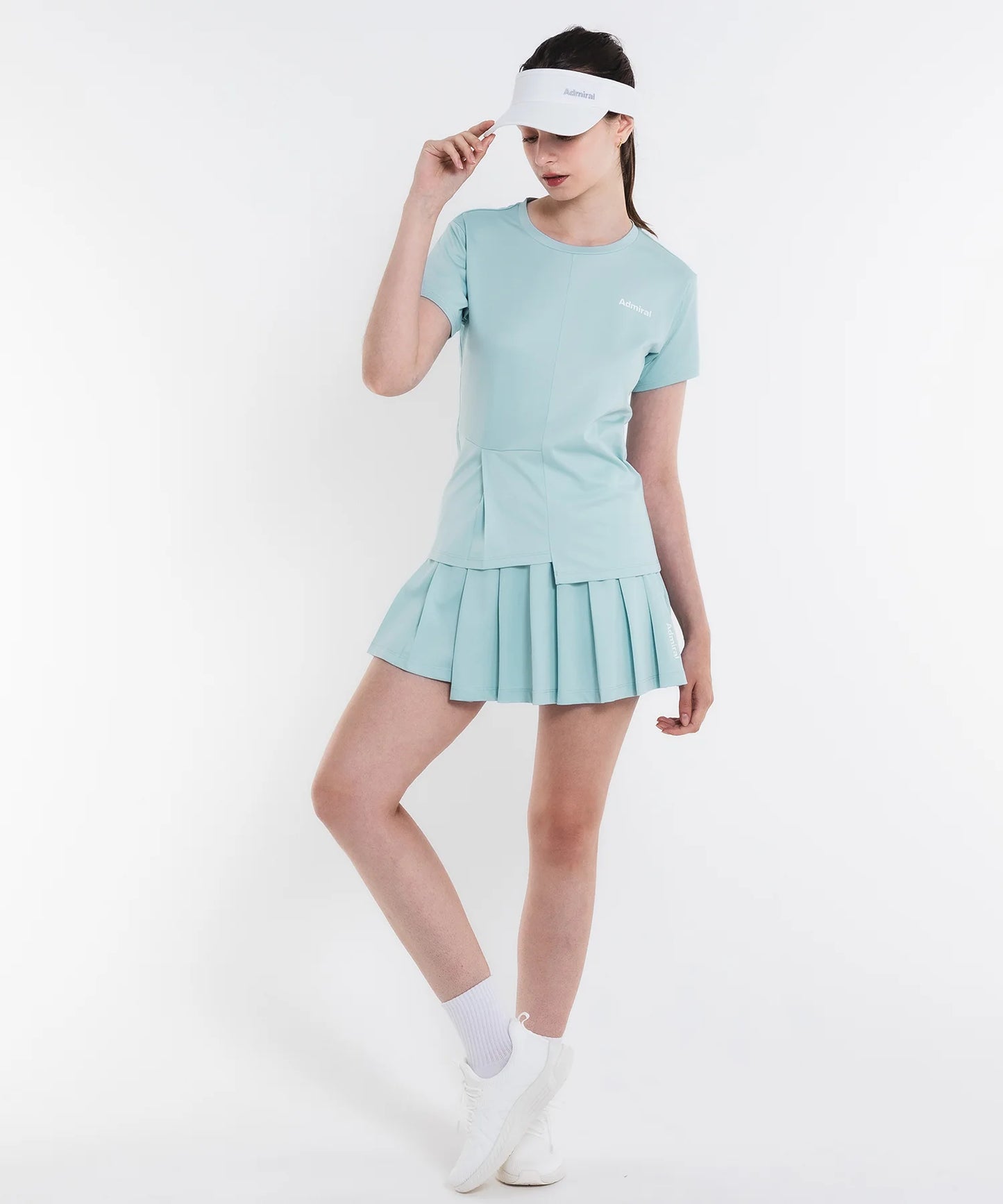 アシメヘムプリーツスコート