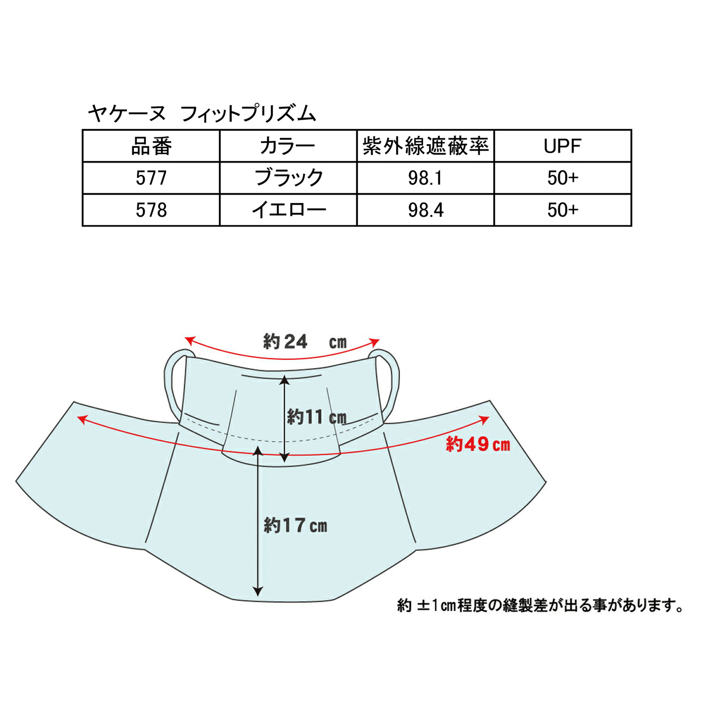 UVカットマスク フィットプリズム ノーマル